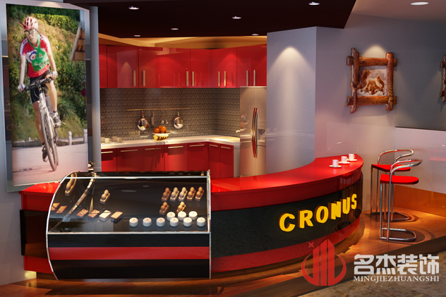 咖啡前臺裝修設計