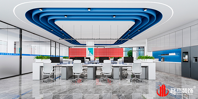 開放辦公區(qū)設(shè)計效果