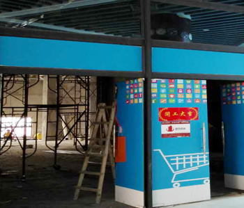 佛山570平方網(wǎng)吧裝修設(shè)計(jì)施工現(xiàn)場